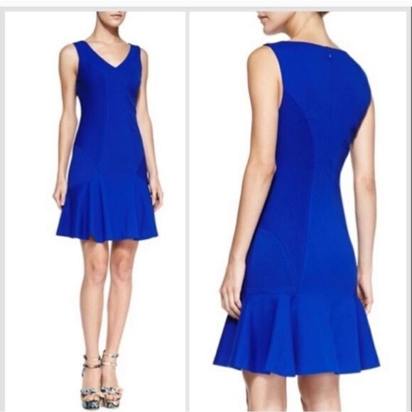 Diane Von Furstenberg Carla Flared Hem Drop Waist Dress  Size 8 - Picture 1 of 8